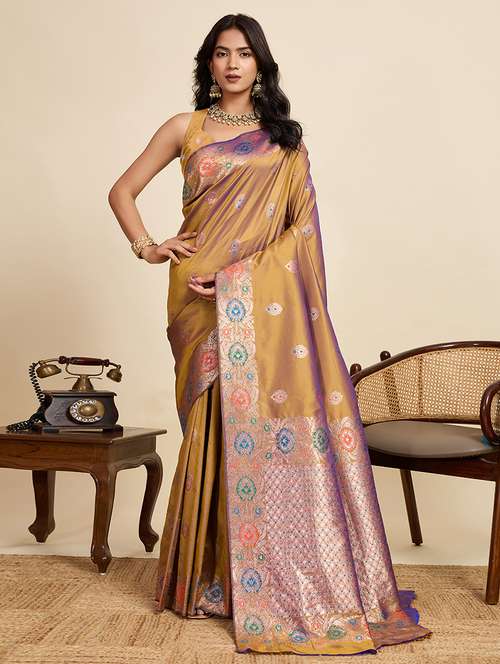 women self design banarasi saree with blouse - 22082205 -  Standard Image - 0