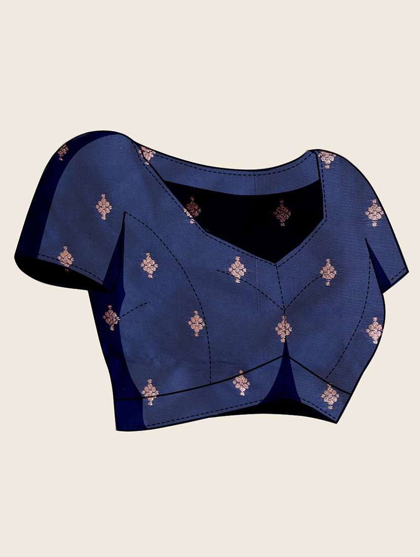 women self design banarasi saree with blouse - 22082206 - Standard Image - 5