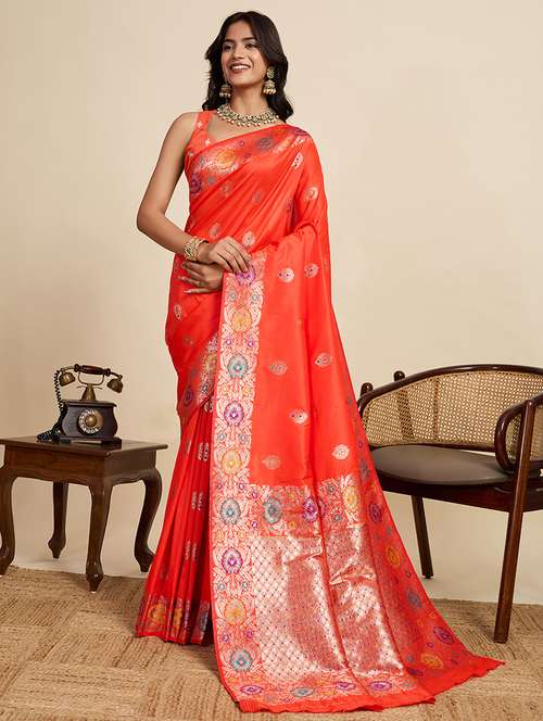 women self design banarasi saree with blouse - 22082207 -  Standard Image - 0