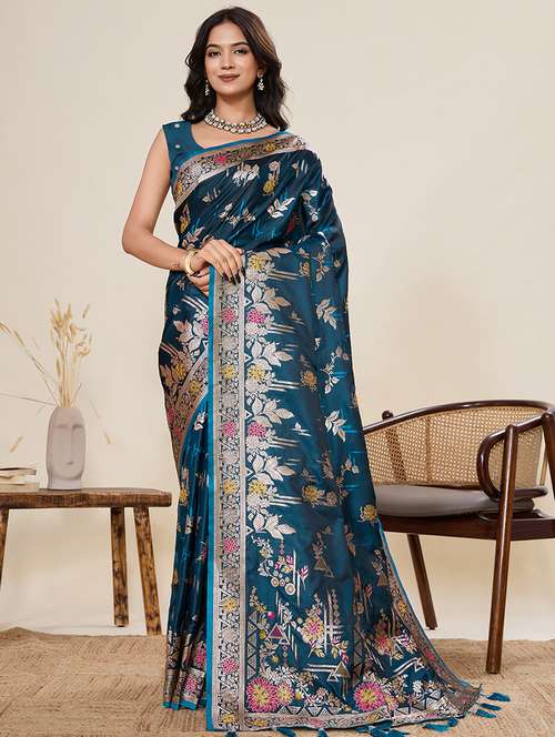 women self design banarasi saree with blouse - 22082217 -  Standard Image - 0