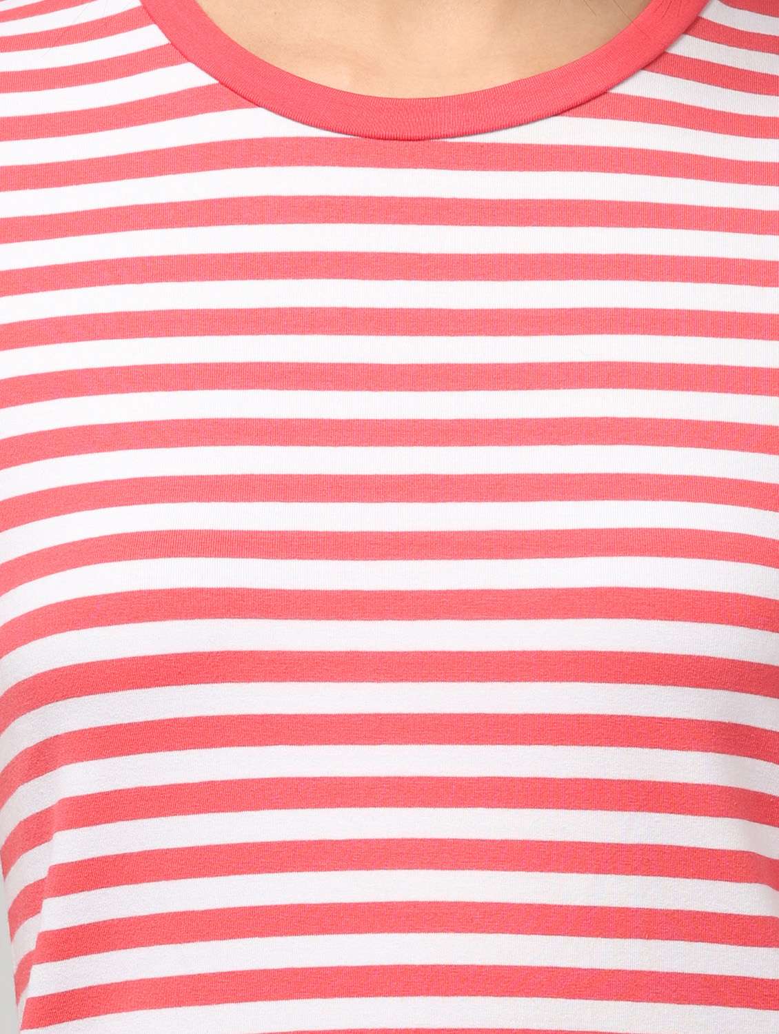 women striped short sleeve t-shirt dress - 22082227 -  Standard Image - 5