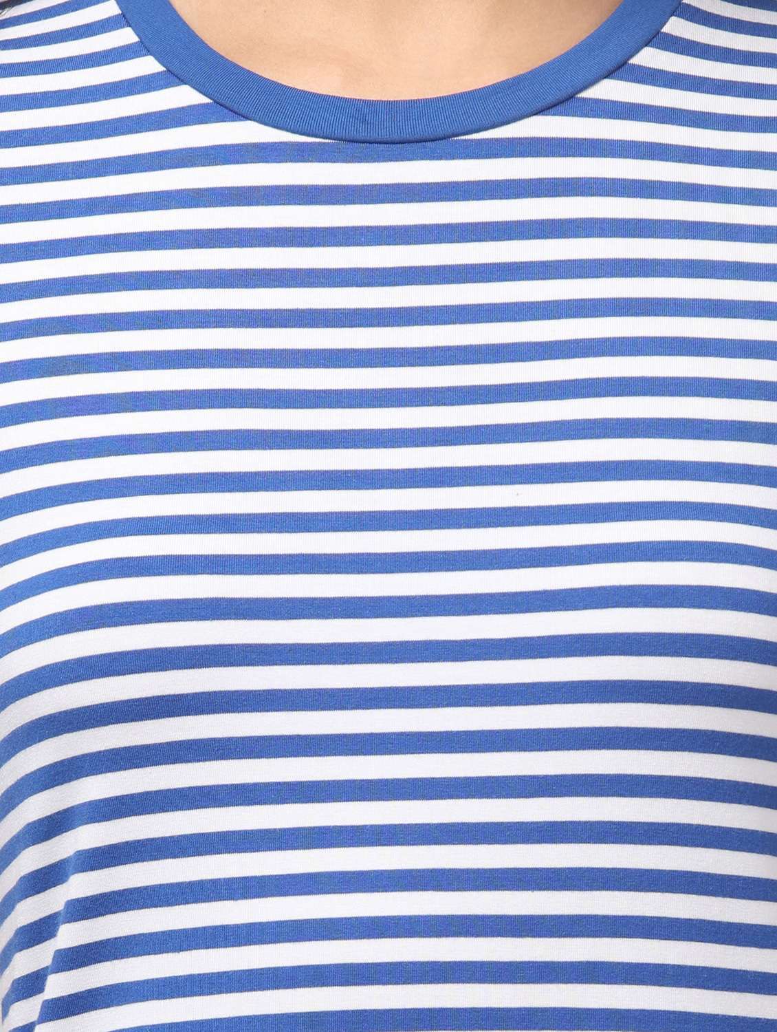 women striped short sleeve t-shirt dress - 22082228 -  Standard Image - 5