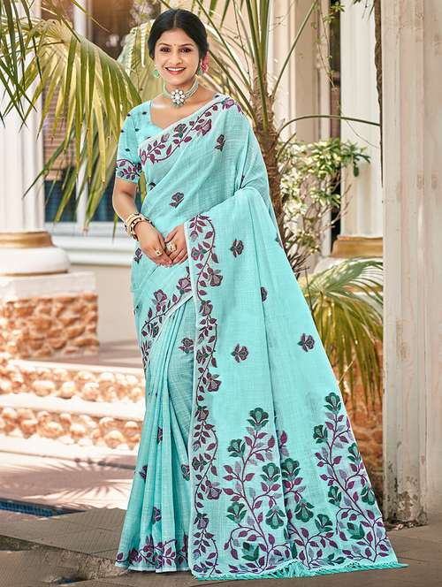 women self design handloom saree with blouse - 22082289 -  Standard Image - 0