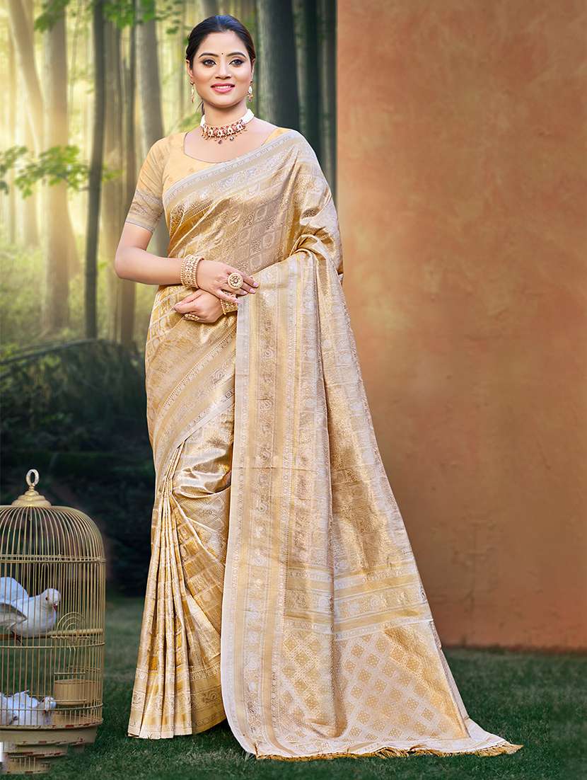 women self design kanjivaram saree with blouse - 22082313 -  Zoom Image - 0