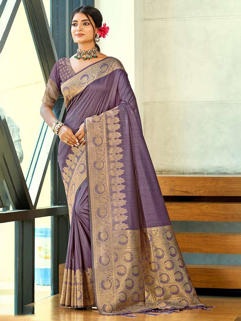 women self design kanjivaram saree with blouse - 22082321 -  Zoom Image - 0