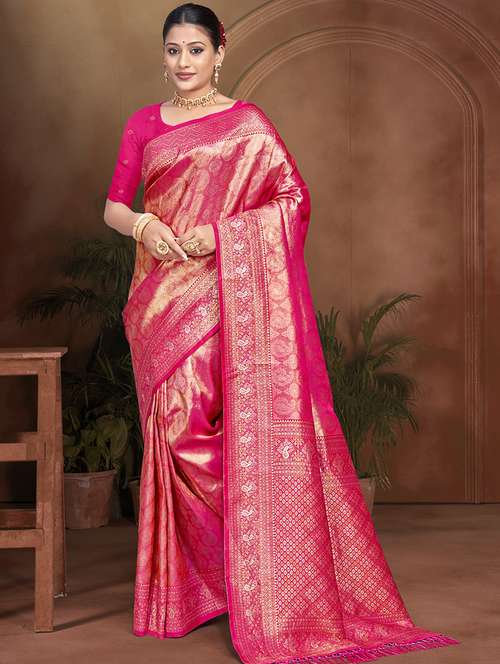 women self design kanjivaram saree with blouse - 22082388 -  Standard Image - 0
