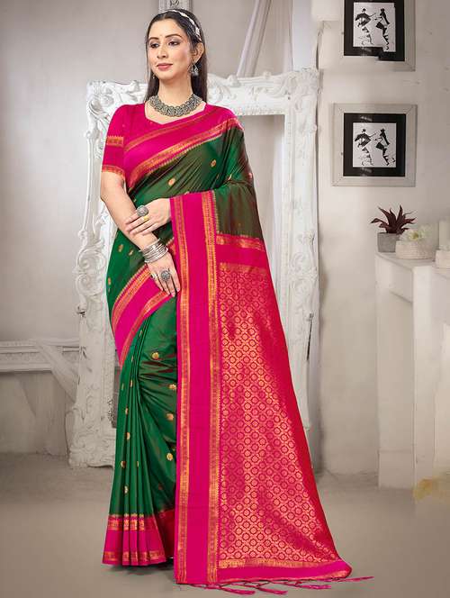 women self design banarasi saree with blouse - 22082430 -  Standard Image - 0