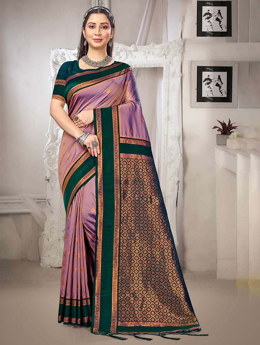 women self design banarasi saree with blouse - 22082432 - Zoom Image - 0
