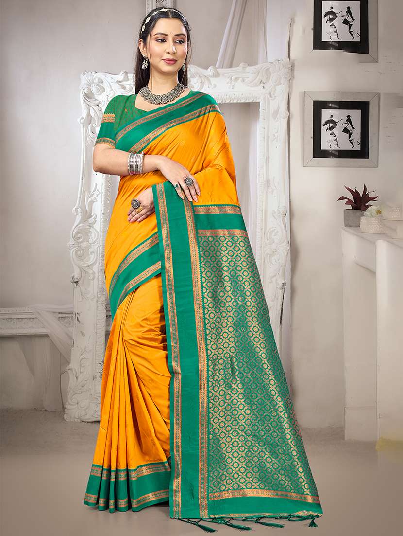 women self design banarasi saree with blouse - 22082435 -  Zoom Image - 0