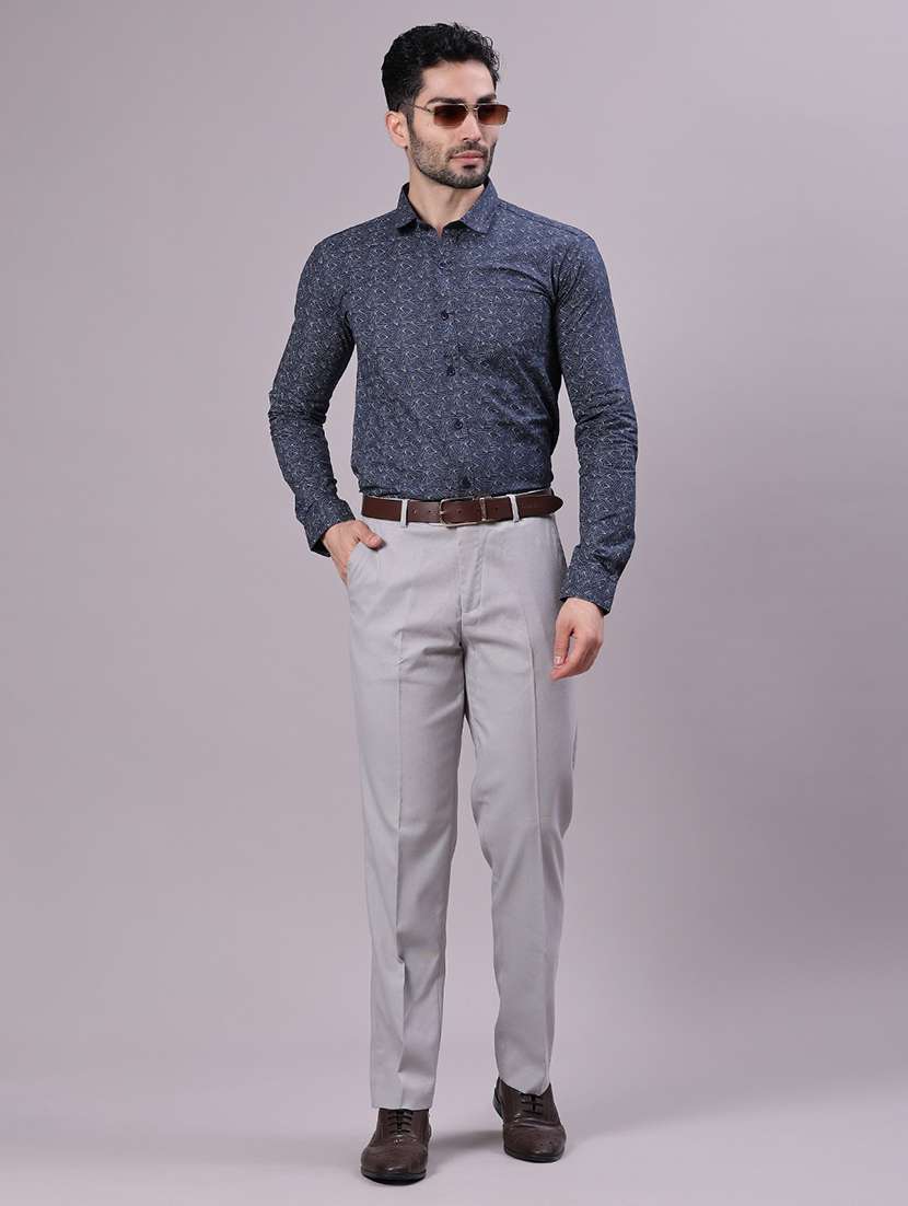 Men Printed Long Sleeve Regular Fit Formal Shirt - 22082439 -  Standard Image - 5