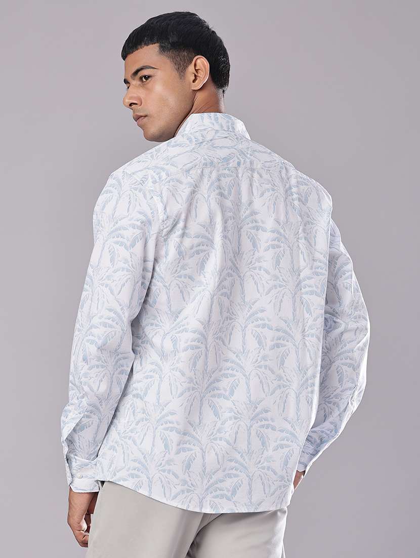 men printed long sleeve regular fit casual shirt - 22082463 -  Standard Image - 3