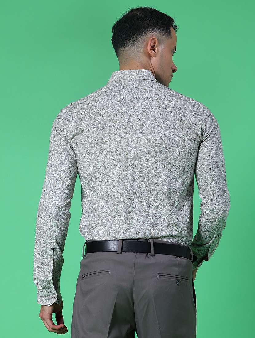 Men Printed Long Sleeve Regular Fit Formal Shirt - 22082466 -  Standard Image - 3