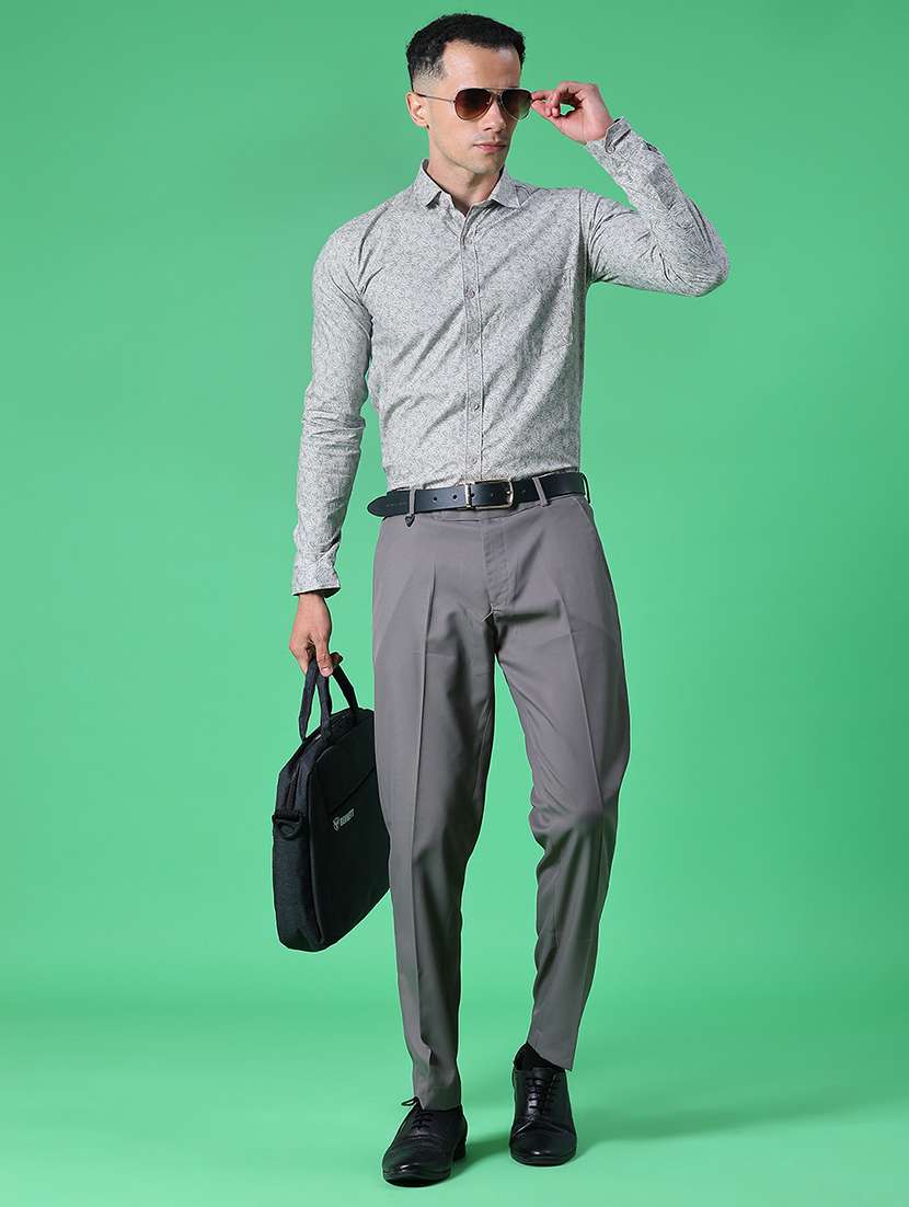 Men Printed Long Sleeve Regular Fit Formal Shirt - 22082466 -  Standard Image - 5