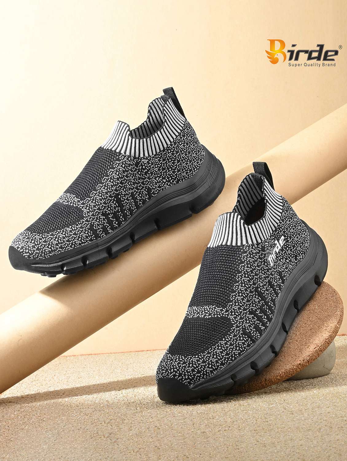 women black slip on casual shoe - 22082467 - Zoom Image - 0