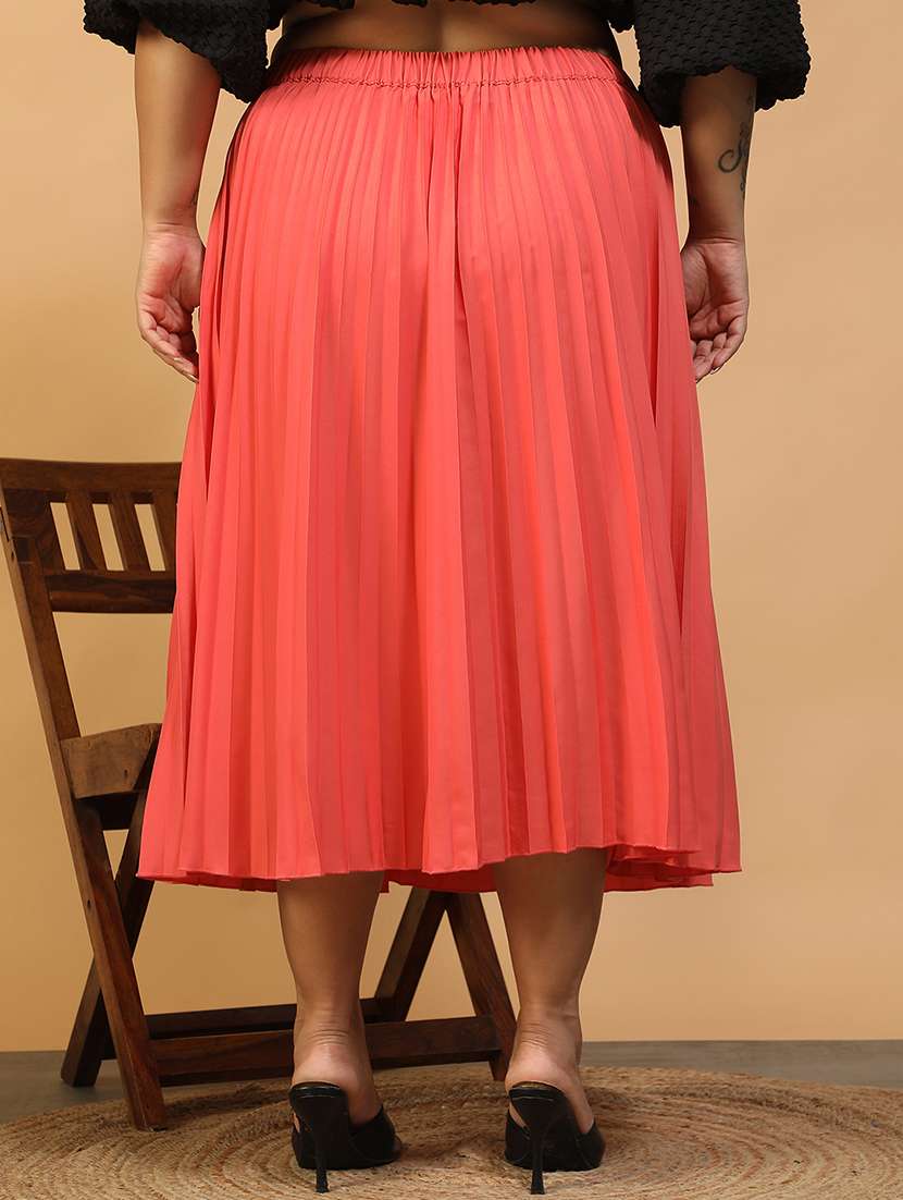 women plus size solid mid rise skirt - 22082573 -  Standard Image - 3