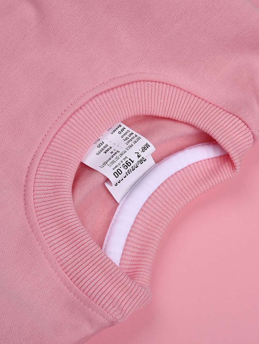 girls round neck long sleeve sweatshirt - 22082722 -  Standard Image - 3