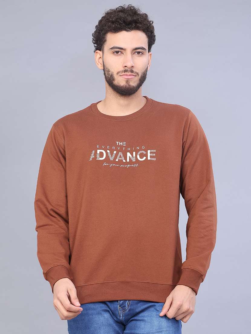 men solid long sleeve sweatshirt - 22082725 -  Standard Image - 3