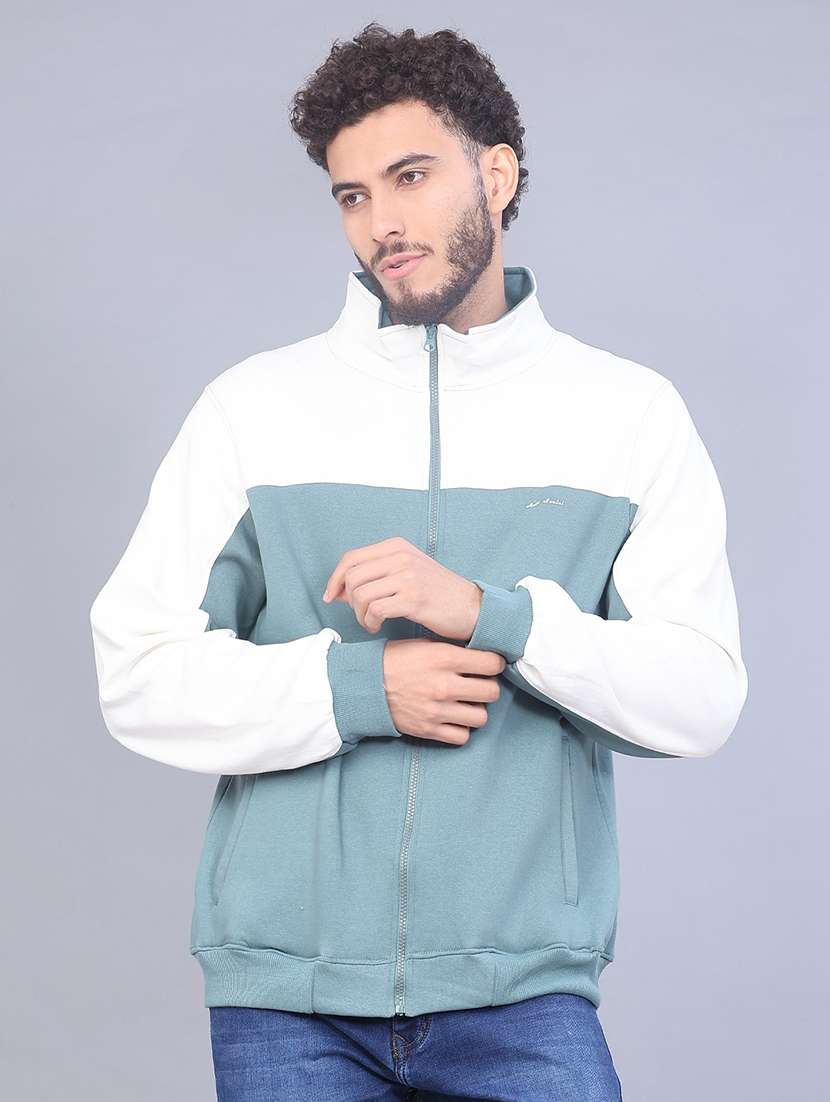 men color blocked long sleeve sweatshirt - 22082761 -  Standard Image - 3