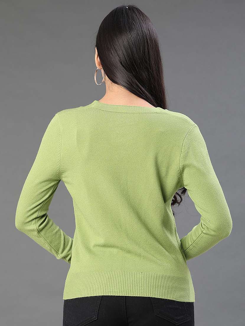 women solid long sleeve cardigan - 22082883 -  Standard Image - 3