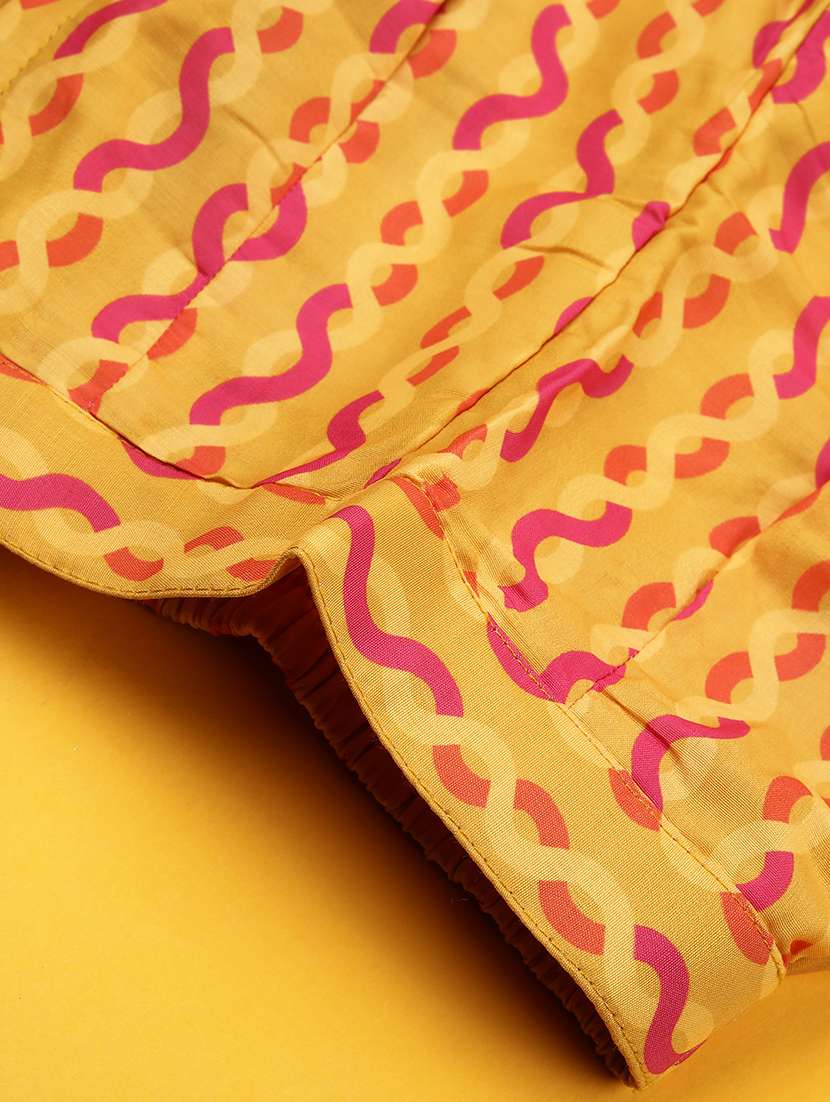 Girls Printed Sleeveless Kurta And Palazzo With Dupatta - 22082954 -  Standard Image - 3