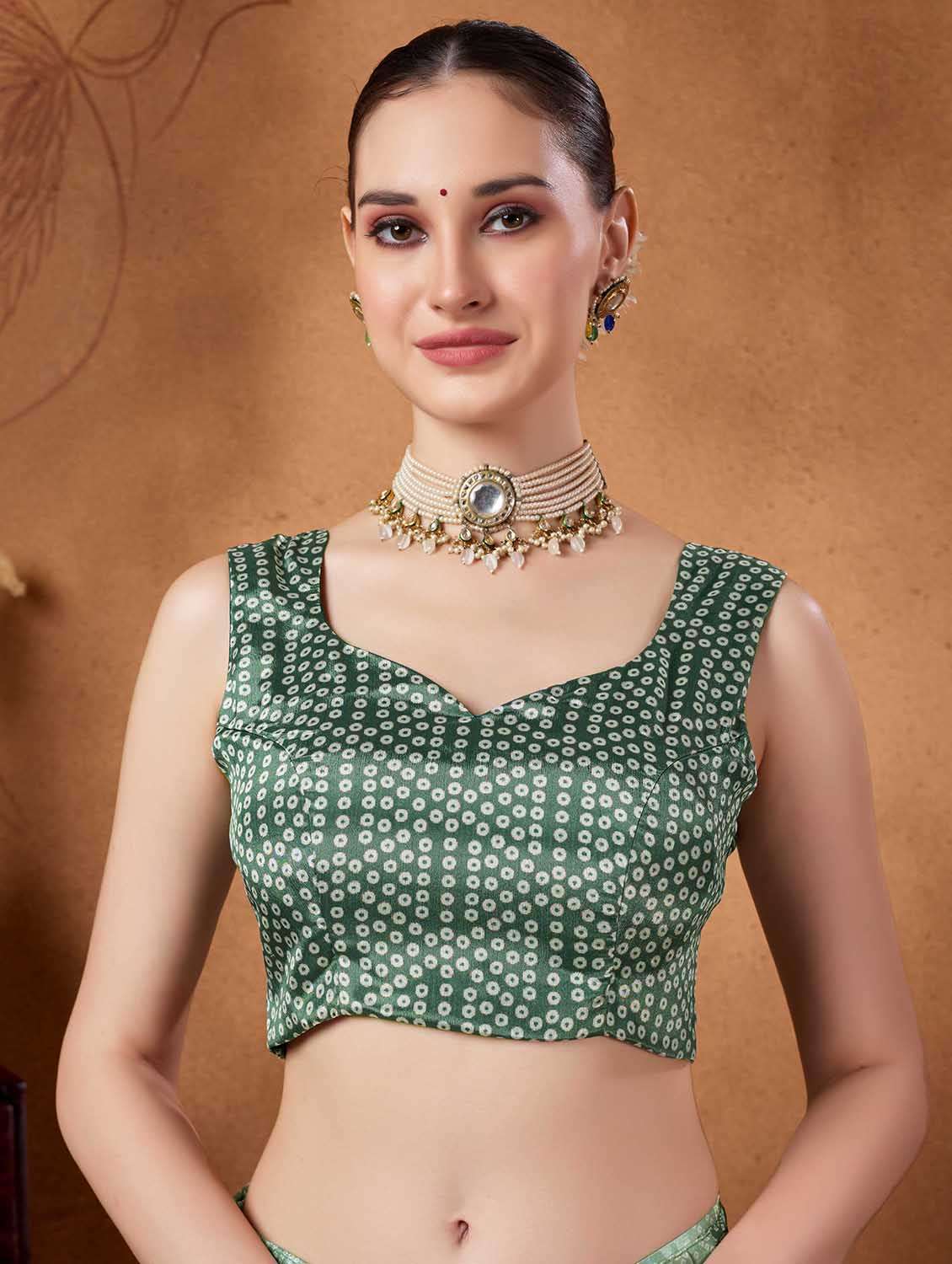 women printed casual wear saree with blouse - 22082998 -  Standard Image - 3