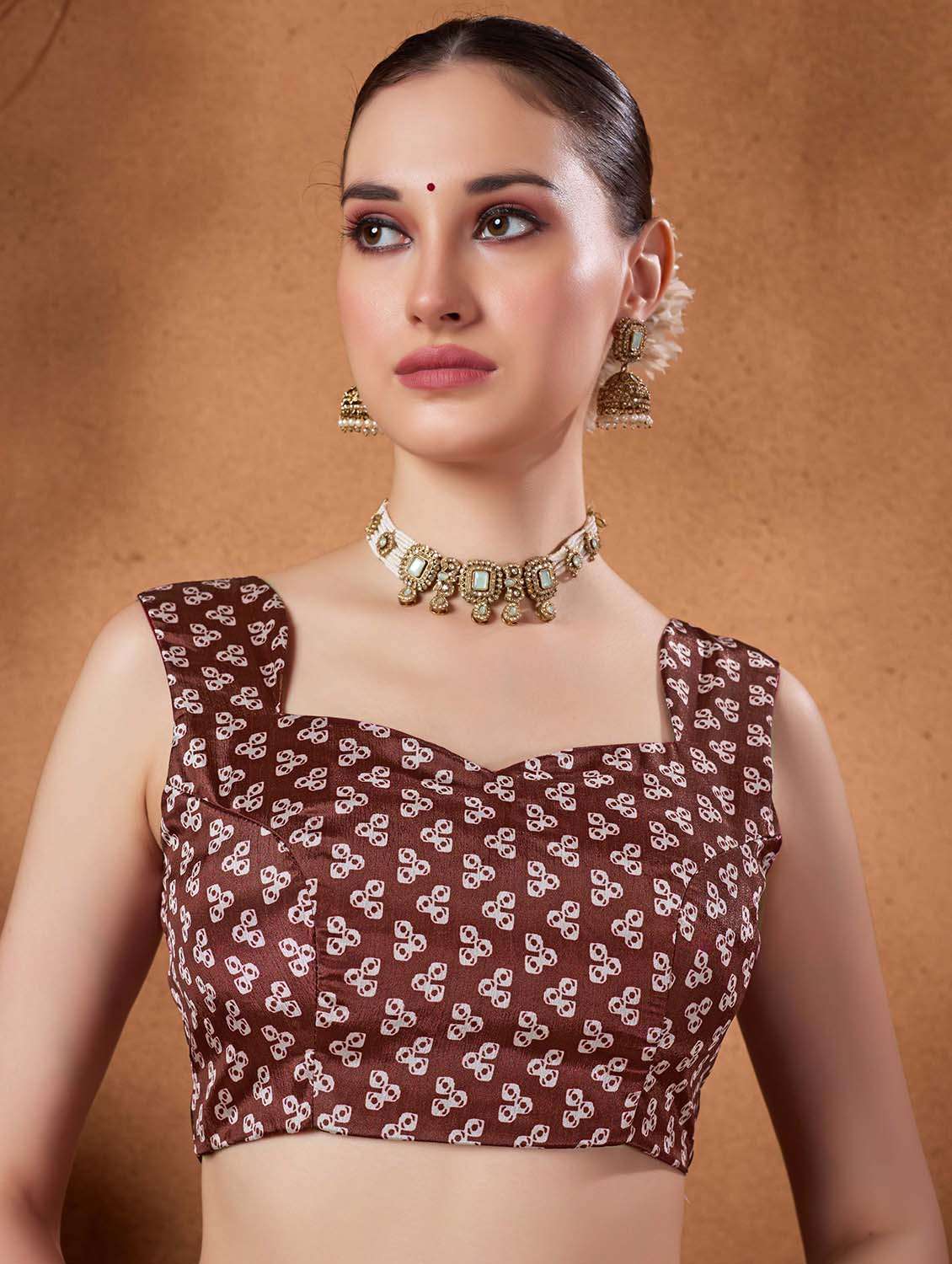 women printed casual wear saree with blouse - 22082999 - Standard Image - 3