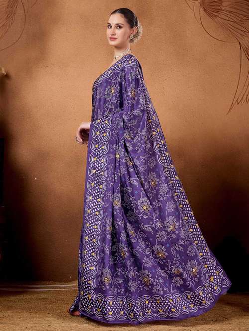 women printed casual wear saree with blouse - 22083002 -  Standard Image - 0