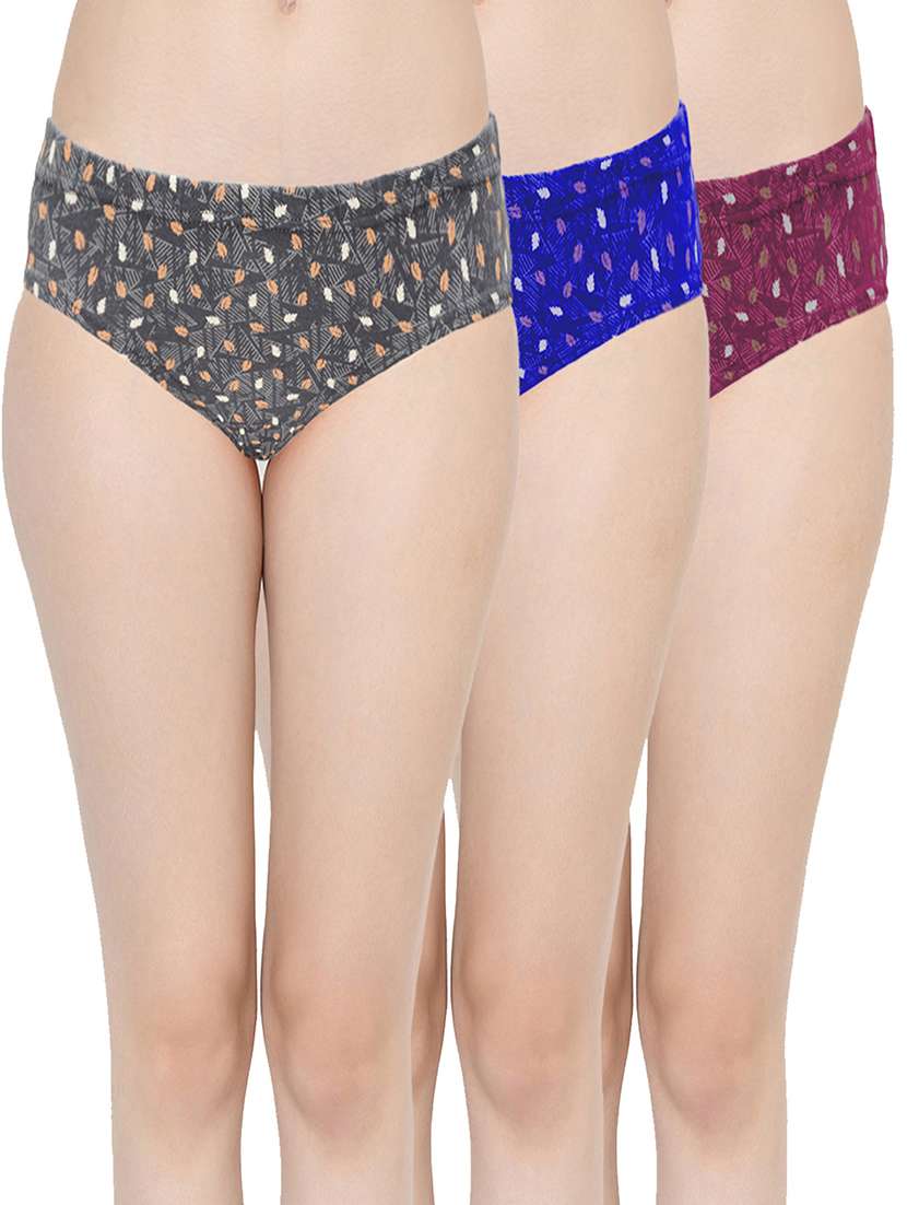 multi colored cotton blend hipster panty