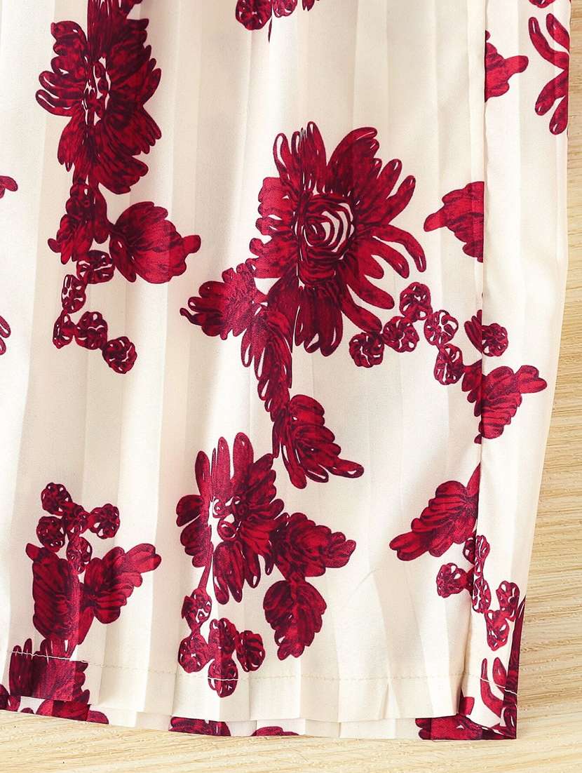 girls floral print top and skirt co-ord set - 22083165 - Standard Image - 5