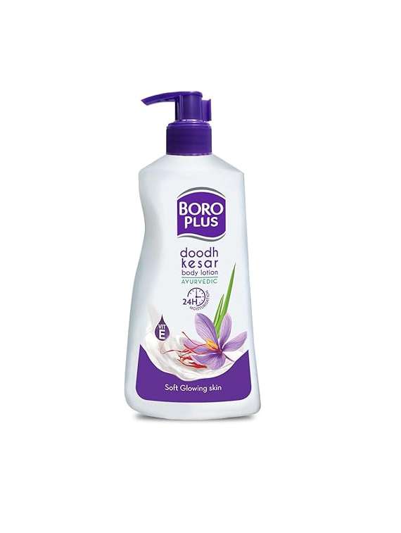 boro plus-doodh kesar ayurvedic body lotion-400 ml*2