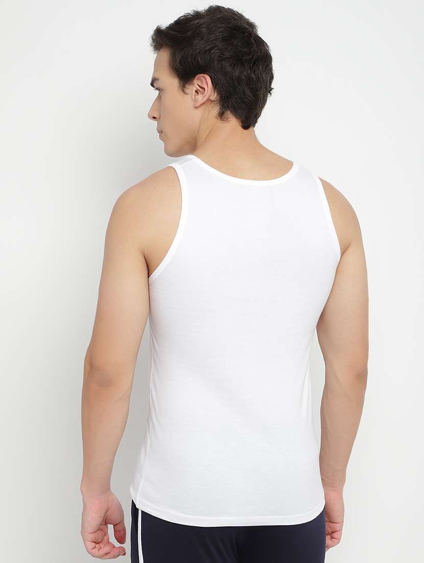 white 100% cotton vest - 22083217 -  Standard Image - 3