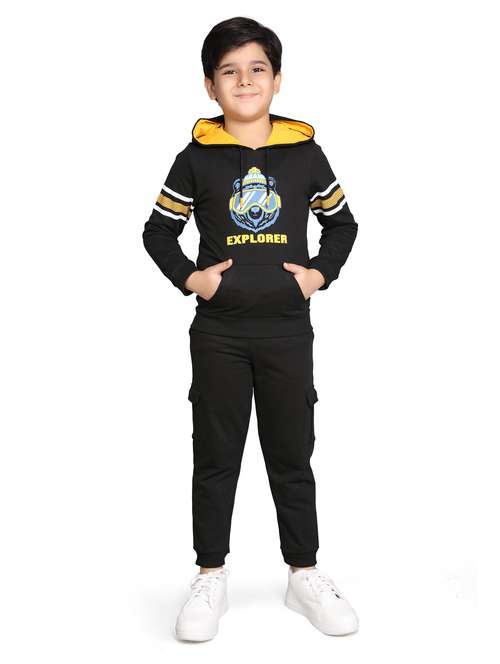 boys printed hooded full length set - 22083251 -  Standard Image - 0