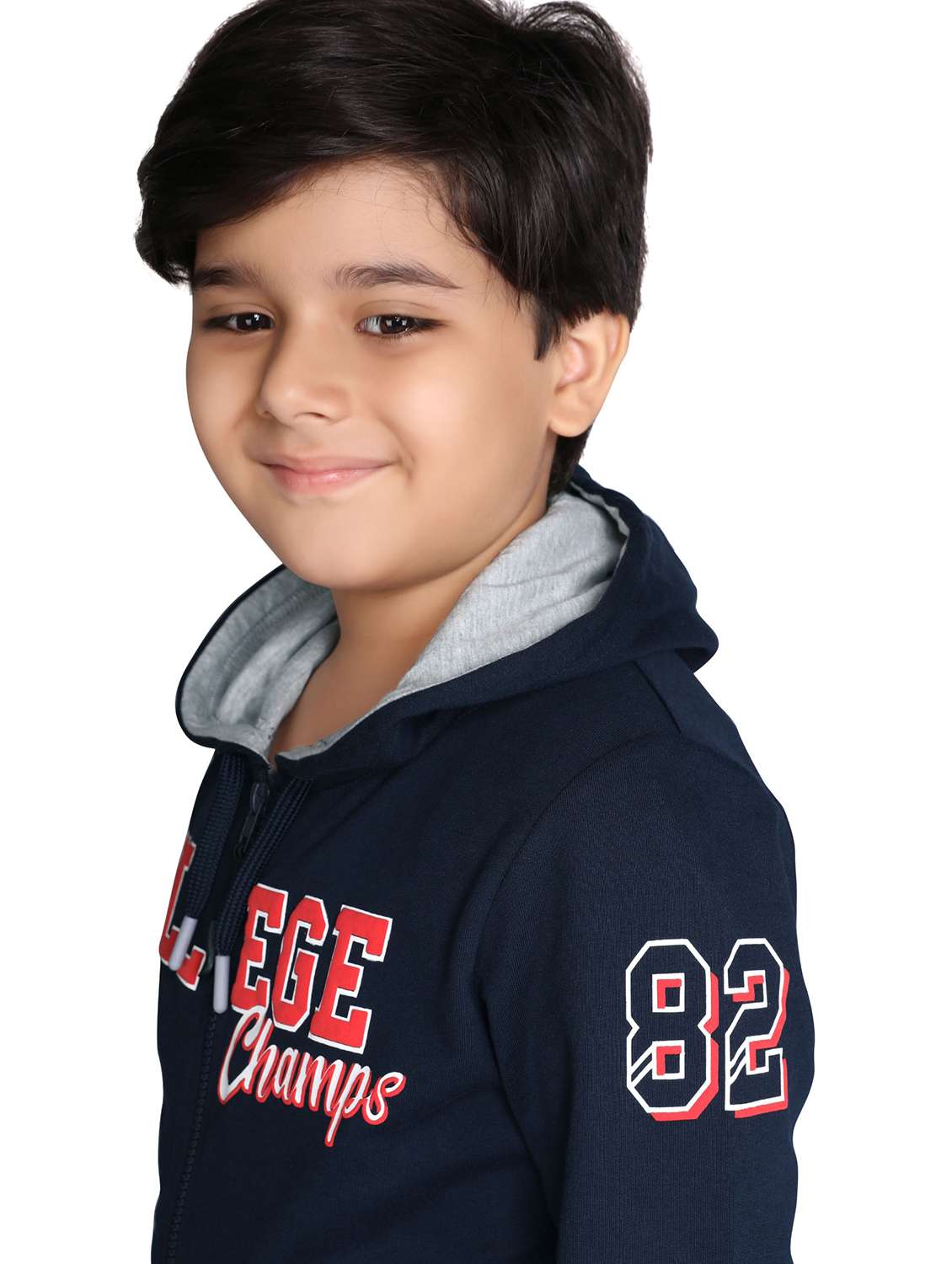 boys printed long sleeve hooded full length sets - 22083252 -  Standard Image - 3