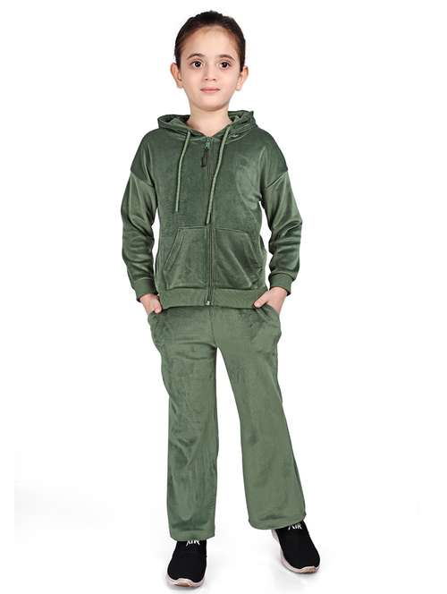 boys solid long sleeve hooded full length sets - 22083266 - Standard Image - 0