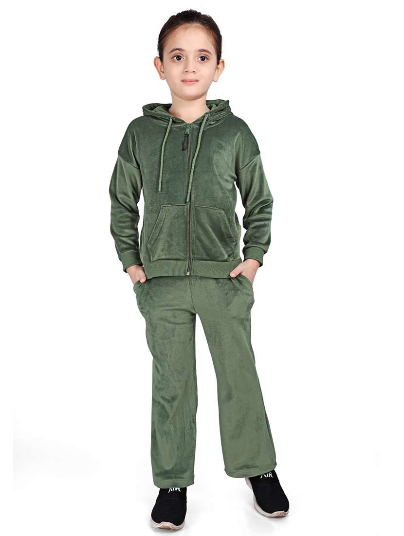 boys solid long sleeve hooded full length sets - 22083266 - Zoom Image - 0