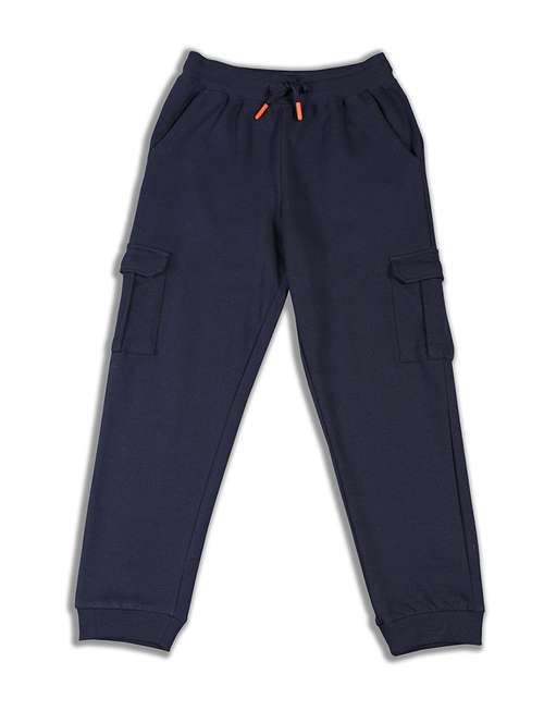 boys solid mid rise regular fit jogger - 22083269 -  Standard Image - 0