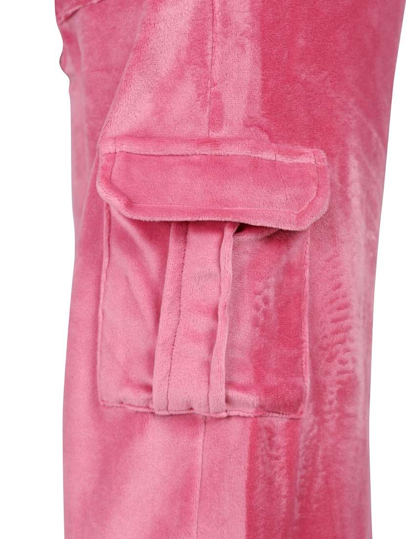 girls solid mid rise cargo - 22083292 - Standard Image - 3