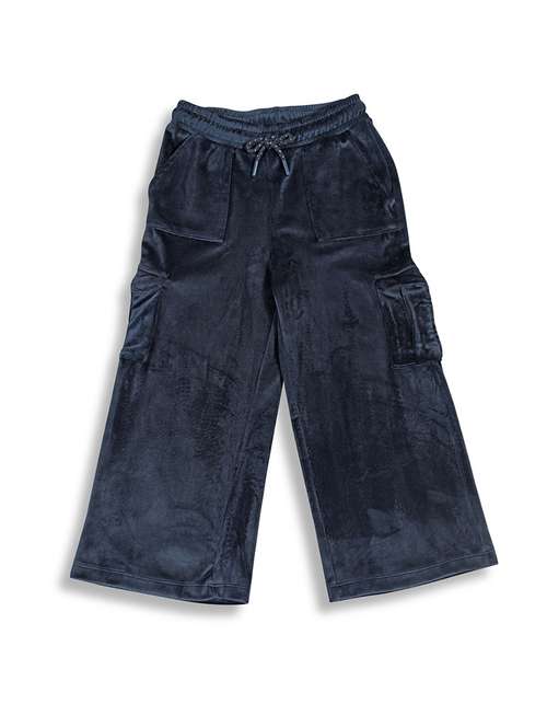 girls solid mid rise cargo - 22083293 -  Standard Image - 0