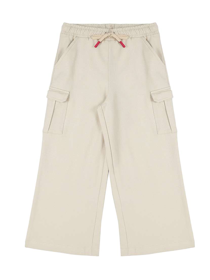 girls solid mid rise cargo - 22083295 -  Zoom Image - 0