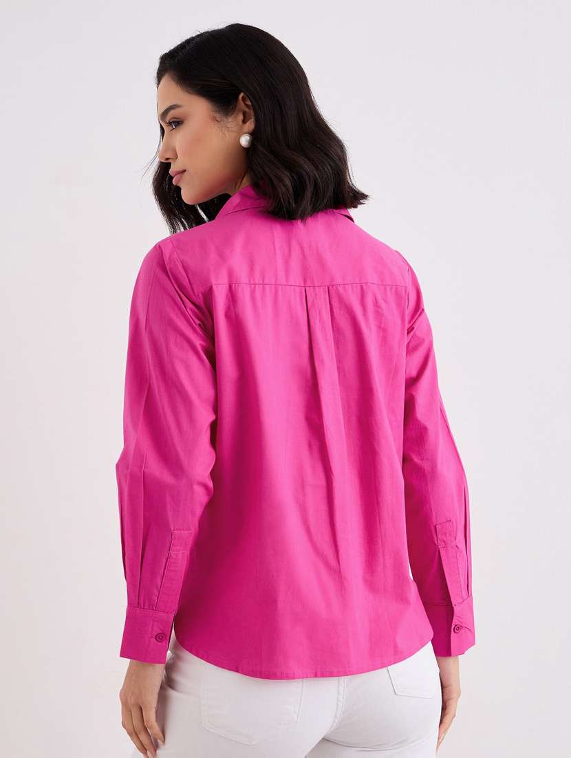 women collared long sleeve regular fit shirt - 22083529 - Standard Image - 3