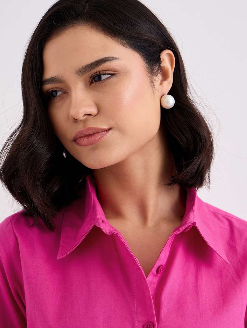 women collared long sleeve regular fit shirt - 22083529 - Standard Image - 5