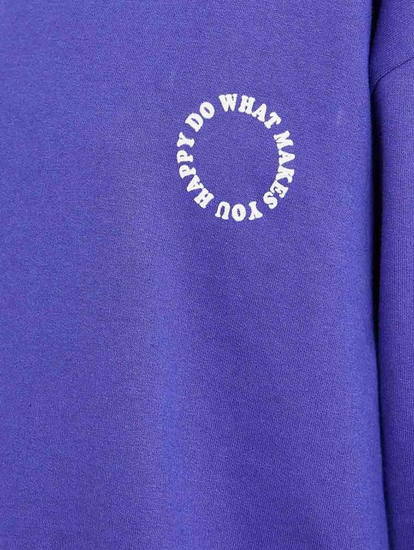 women solid long sleeve hooded sweatshirt - 22083543 - Standard Image - 3