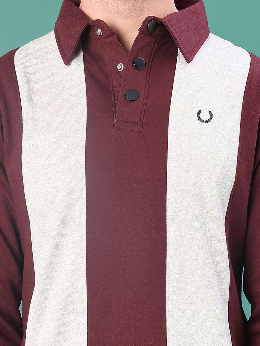 men color block long sleeve regular fit sweatshirt - 22083890 -  Standard Image - 5