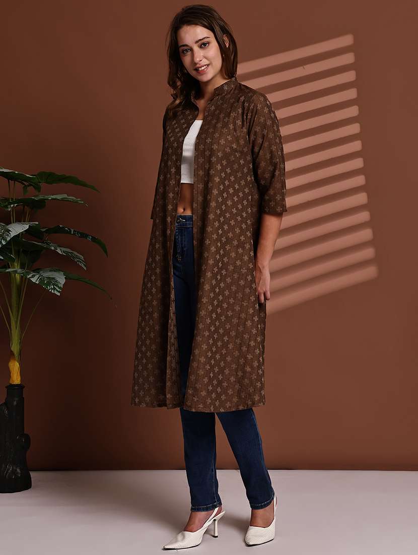 mustard cotton shrug - 22084528 - Standard Image - 3
