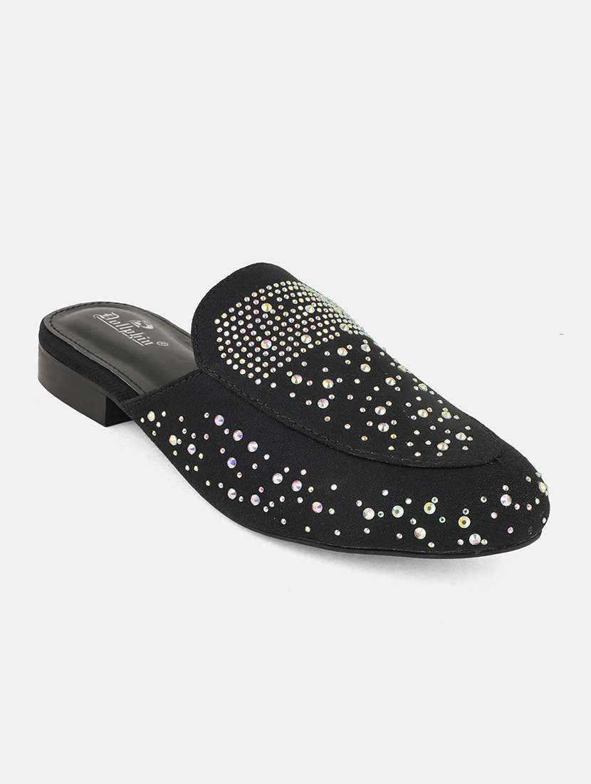 women black embellished slip on mule - 22084610 - Standard Image - 3