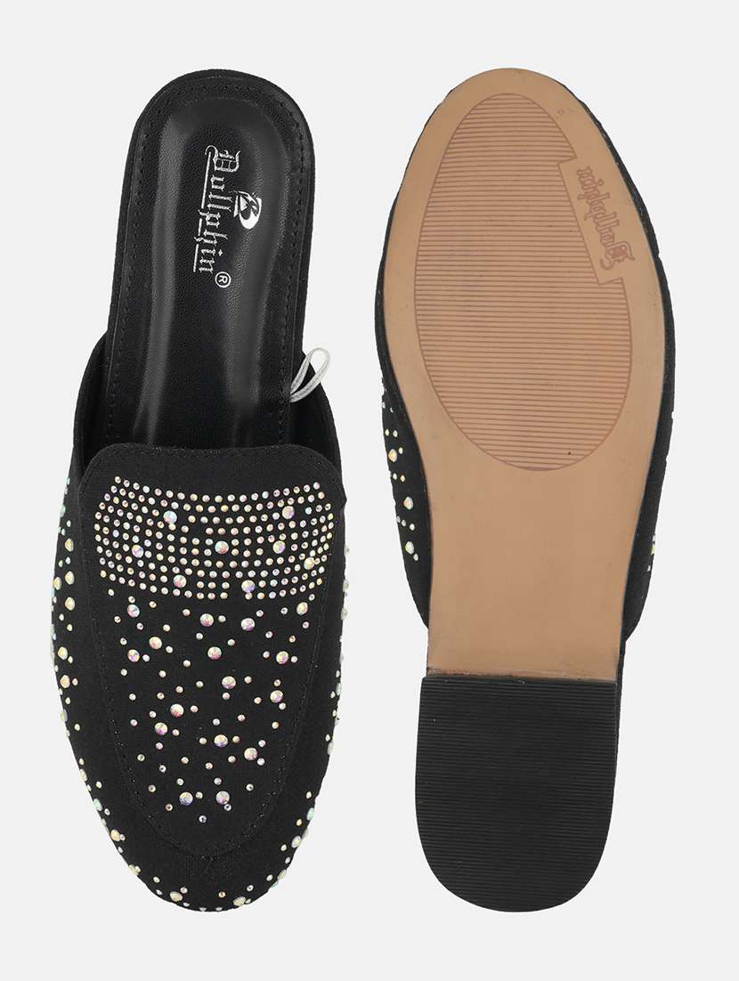 women black embellished slip on mule - 22084610 - Standard Image - 5