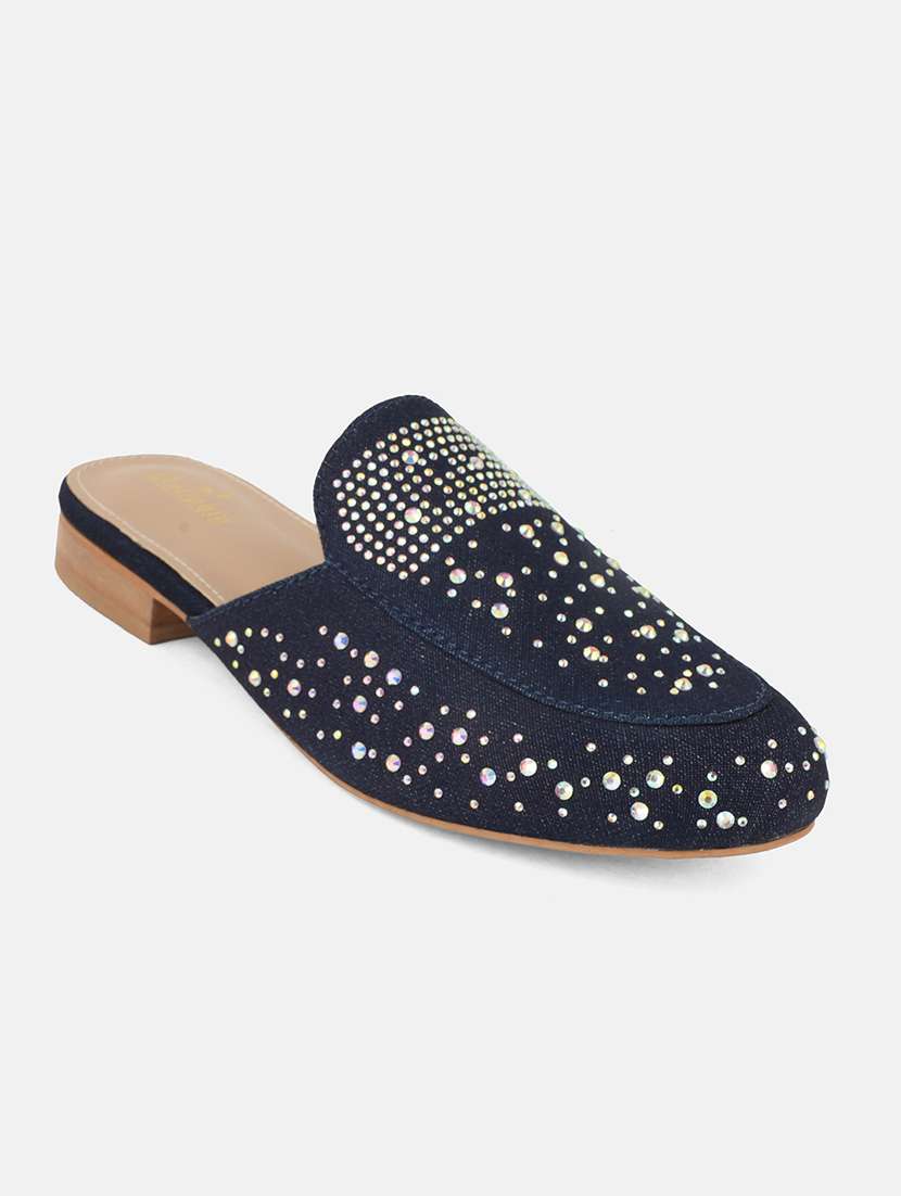 women black embellished slip on mule - 22084611 -  Standard Image - 3