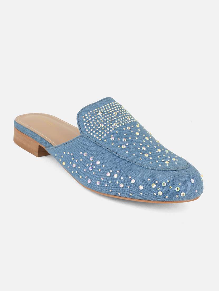 women embellished slip on mule - 22084612 -  Standard Image - 3