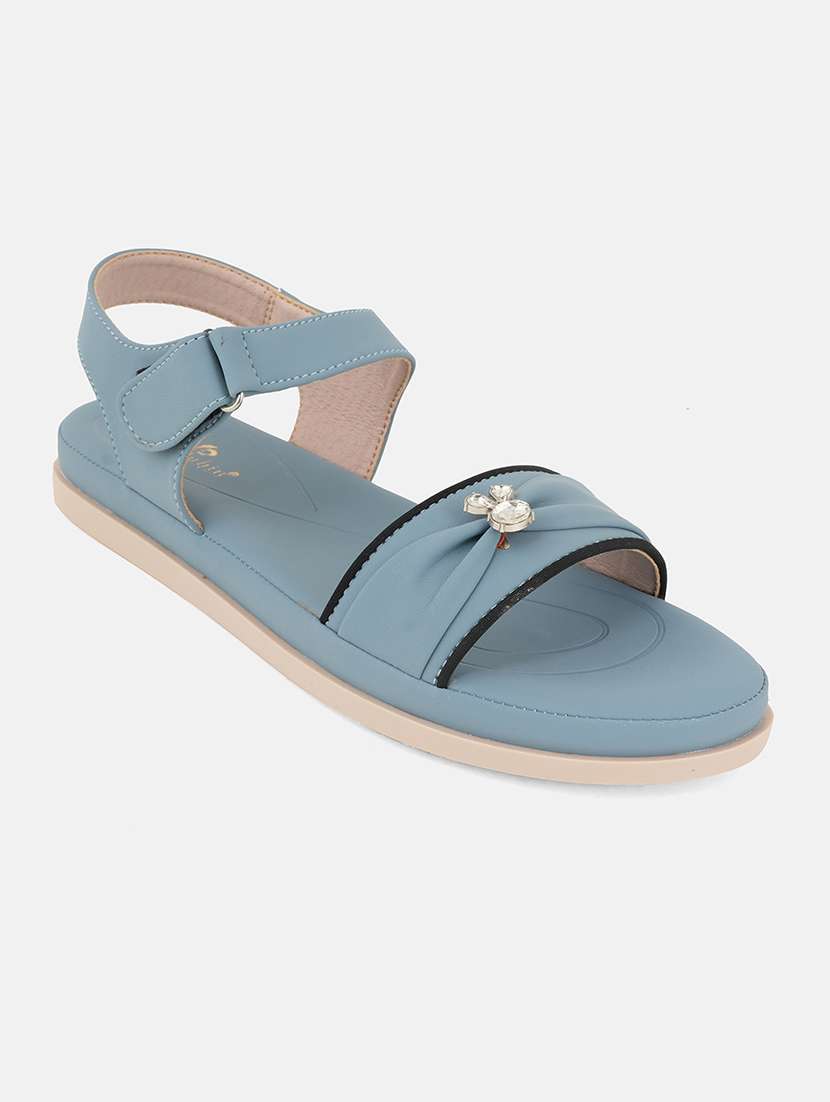 women solid back strap wedge - 22084614 - Standard Image - 3