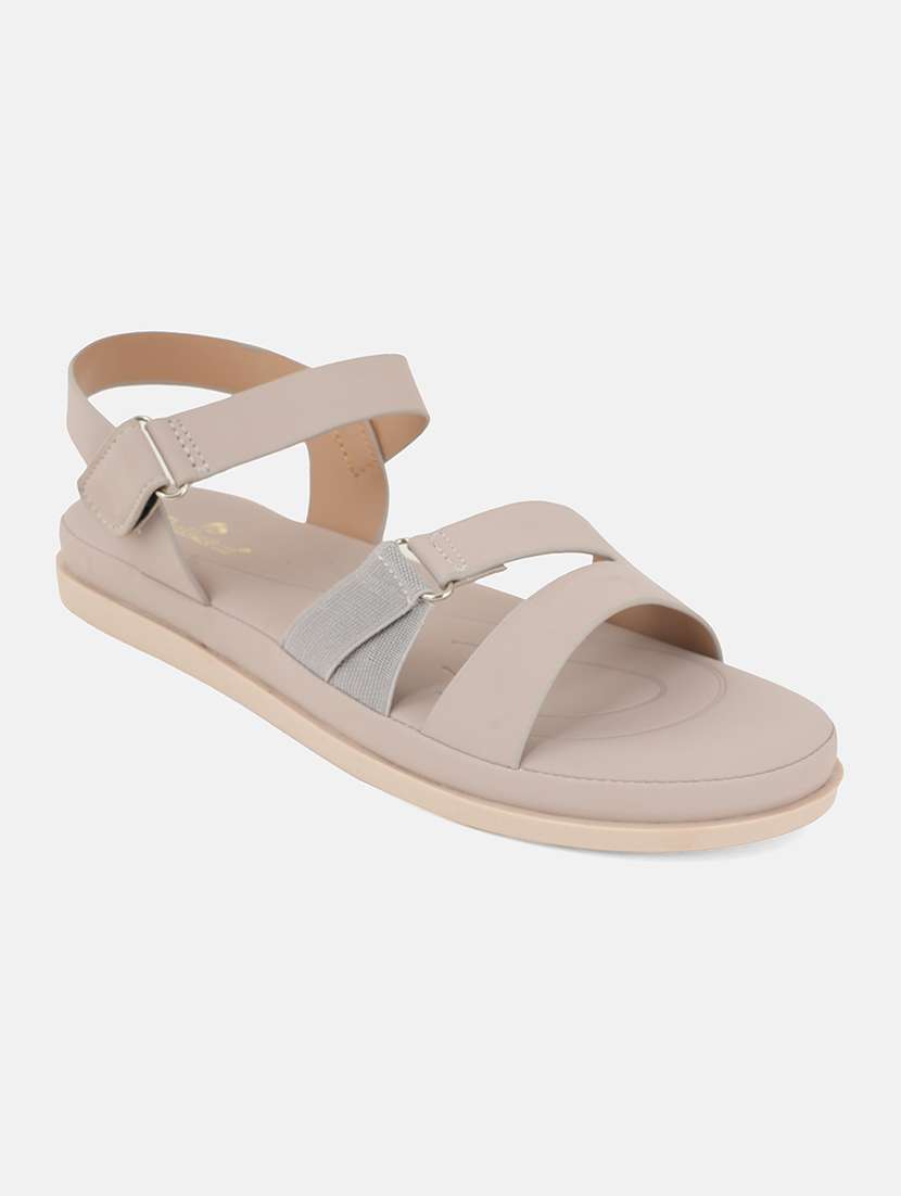 women solid back strap wedge - 22084620 - Standard Image - 3